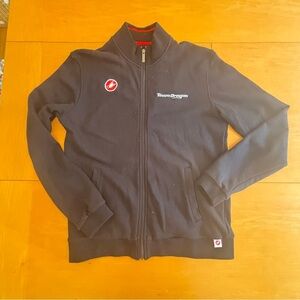 Castillo women’s L race day black full zip sweatshirt jacket Team Oregon logo